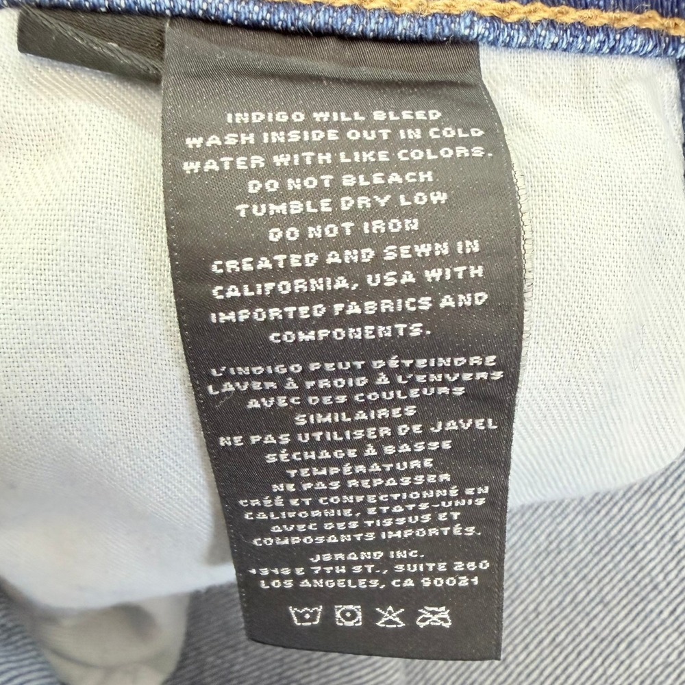 J Brand x Elsa Hosk Monday Wide Leg Jeans Womens 31 High Rise Workday Blue - Picture 9 of 13